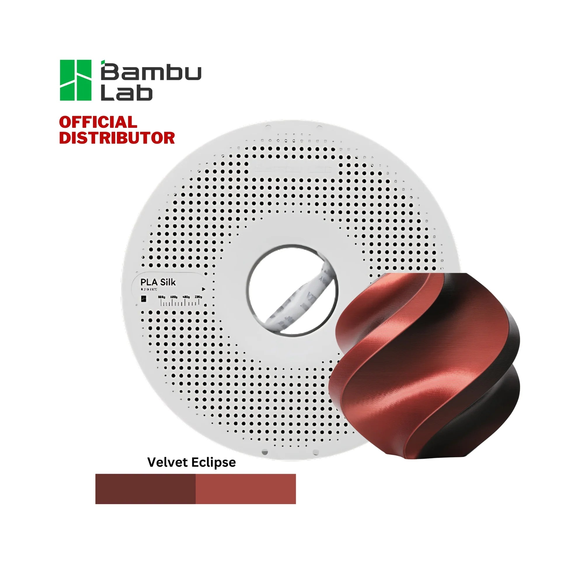 FILAMENTO BAMBULAB PLA SEDA / SILK MULTICOLOR 1,75 mm COLOR ECLIPSE TERCIOPELO