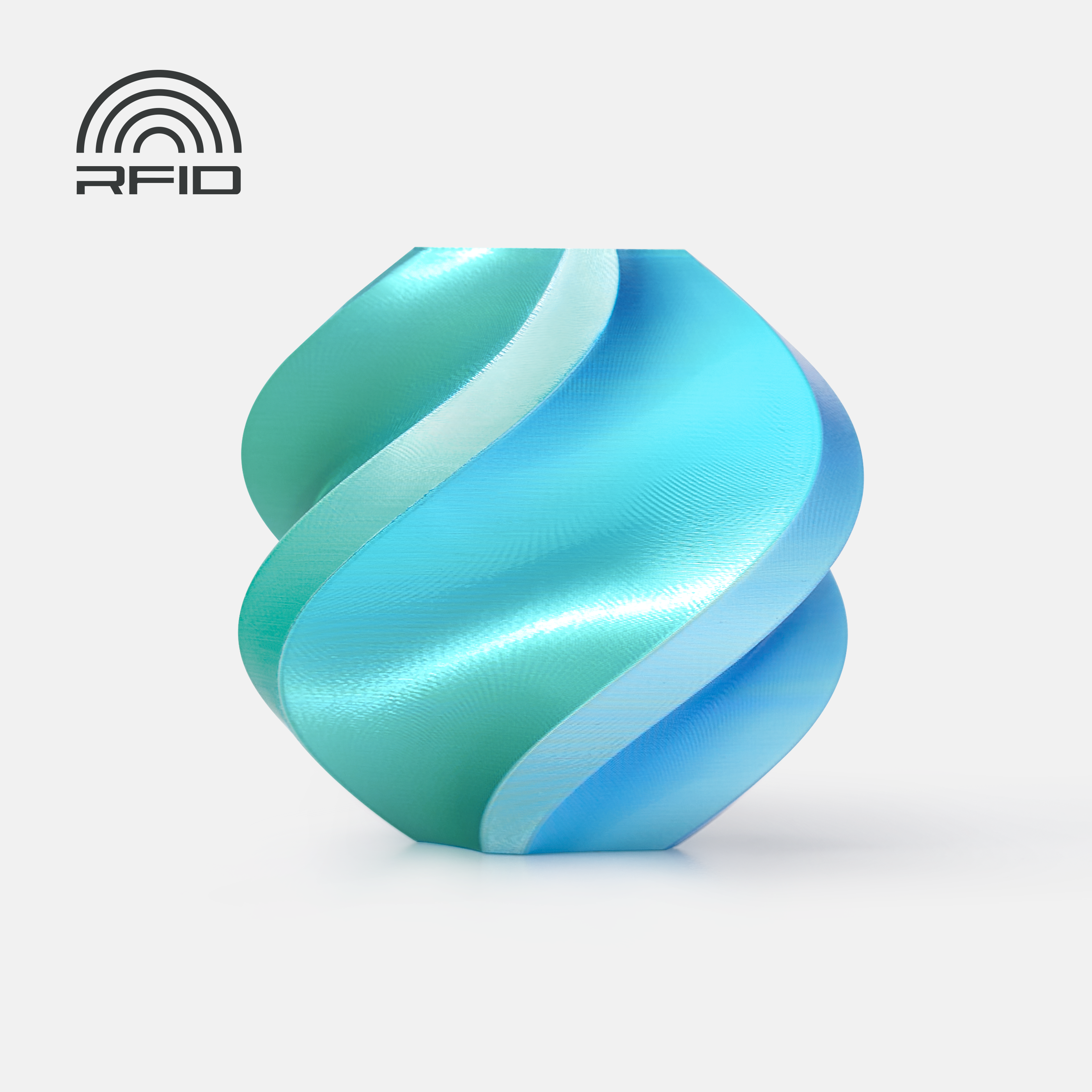 FILAMENTO BAMBULAB PLA SEDA / SILK MULTICOLOR 1,75 mm COLOR AZUL HAWAI